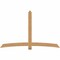 Ekena Millwork Bellingham Timber Gable Bracket, Western Red Cedar, 96"W x 60"H x 1 1/2"D x 5 1/2"F, 15/12 Pitch GBW096X60X0206BEL00SWR - alternate 1
